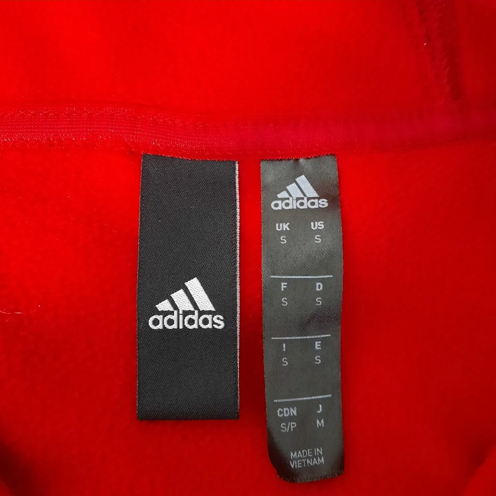 Adidas Men's Red Hoodie size Small
